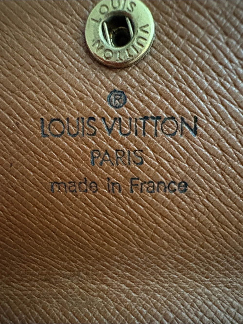 Louis Vuitton Monogram Key Holder Wallet in Brown and Gold